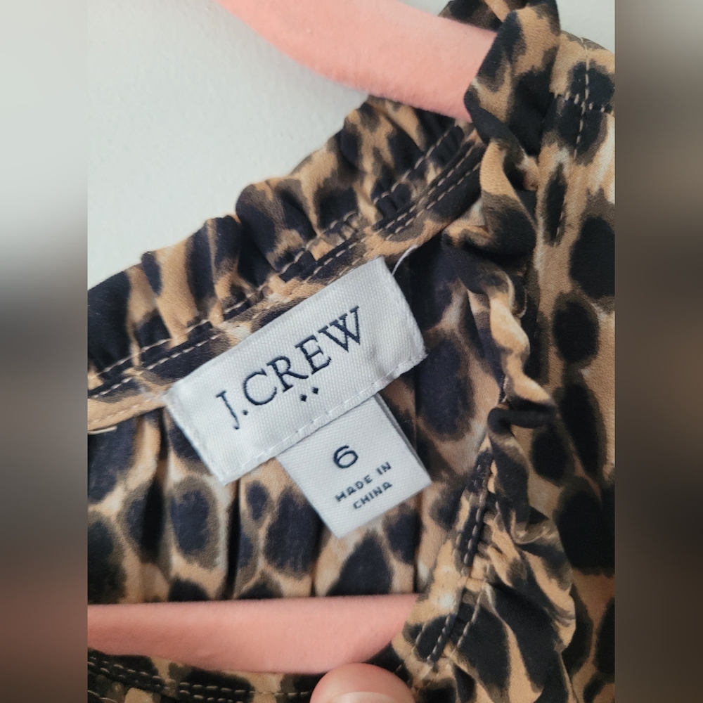J. Crew Leopard Midi Dress - Picture 2 of 2
